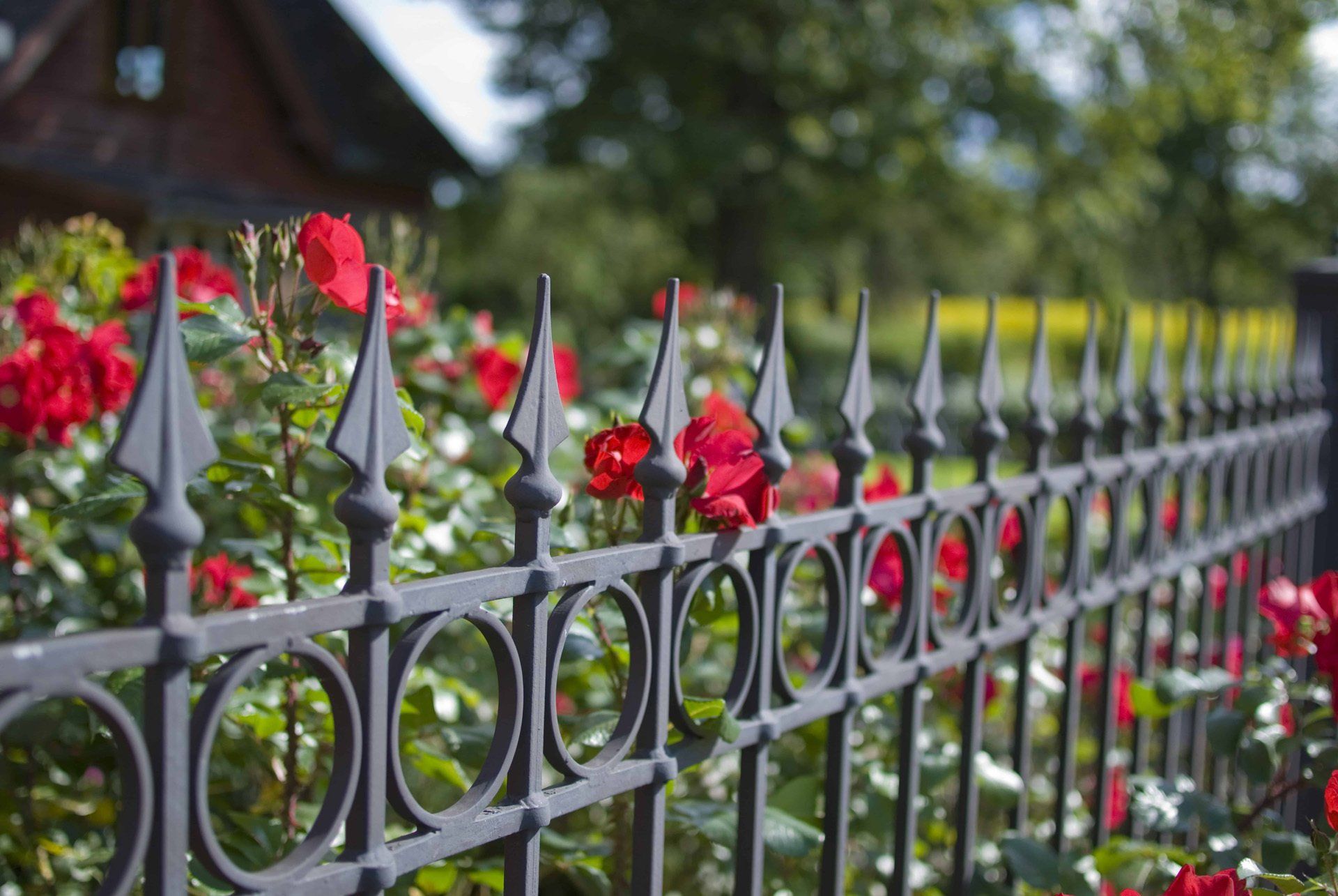 Wrought iron fence designs