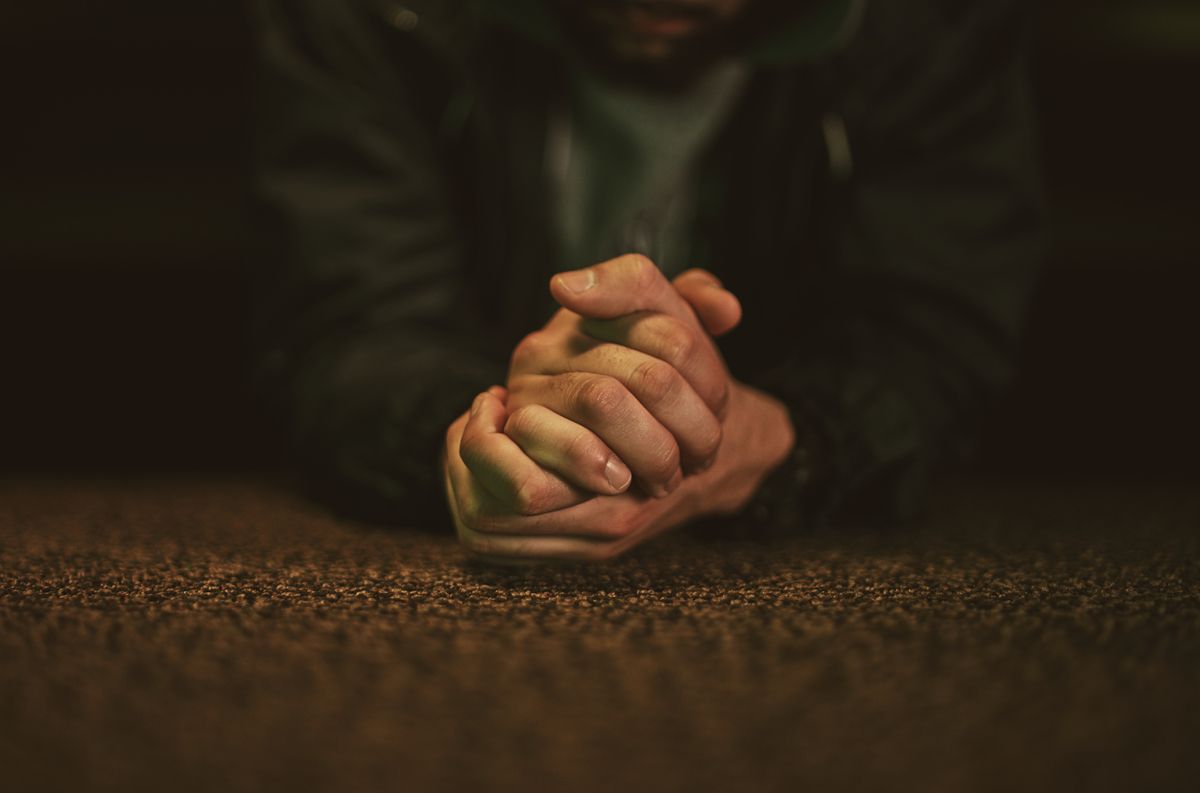 Picture of praying hands.