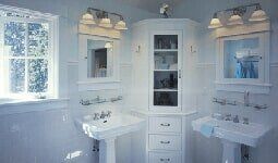 front view of white bathroom - Northwinds Electric Co. in Salem OR