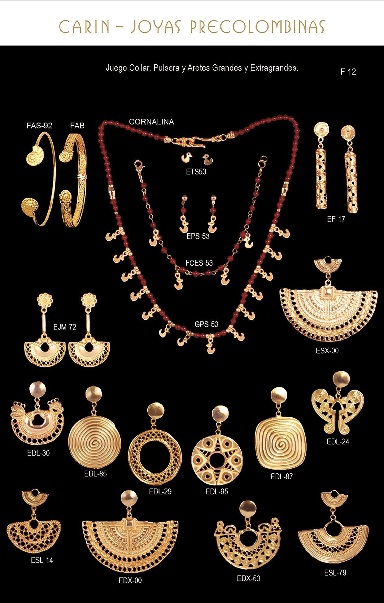 Prendedor típico colombiano con símbolos ancestrales