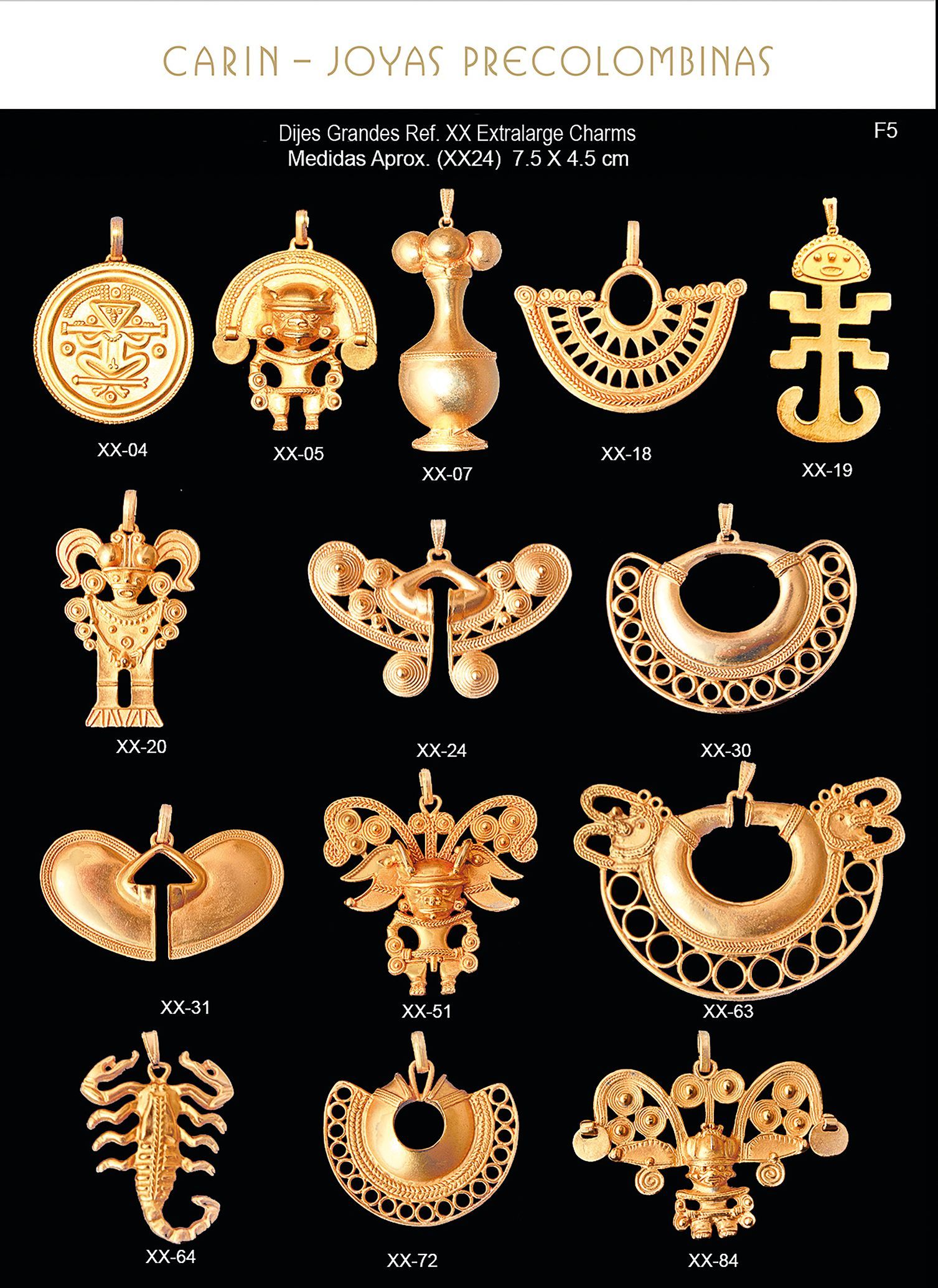 Colgante con diseño ancestral y baño en oro