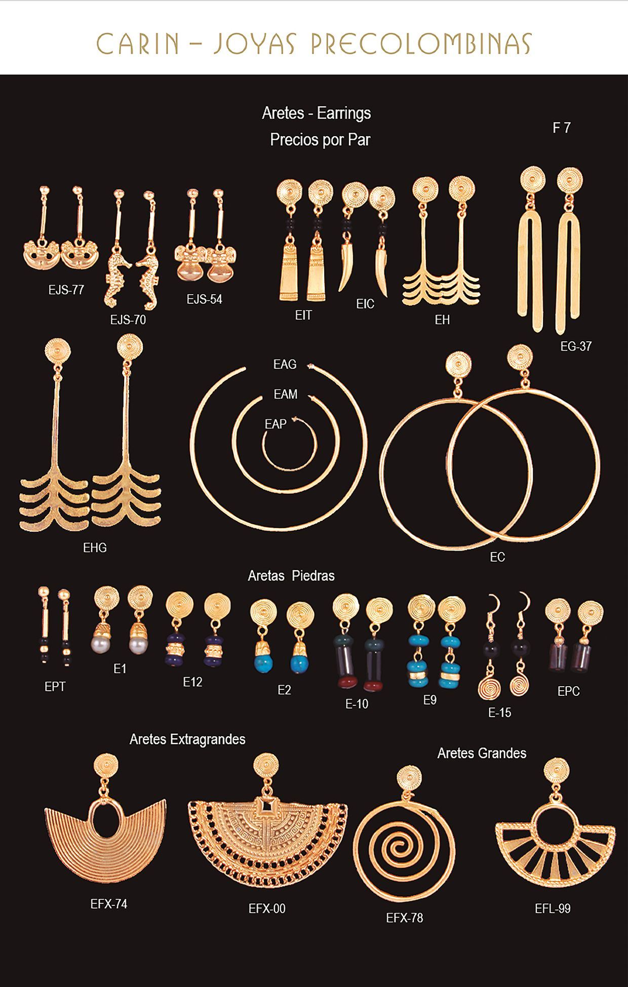 Aretes artesanales con figuras indígenas tradicionales