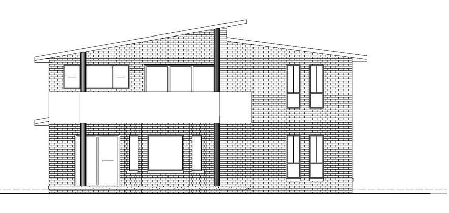 Architectural Rendering of Two-Story Modern House — Mid North Coast Drafting & Construction in Taree, NSW