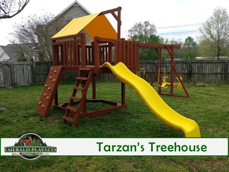 traditional wooden outdoor playgrounds