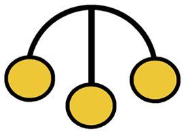 Symbol with three balls