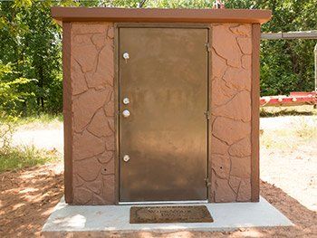 6x6 Decorative Concrete Safe Room Brown