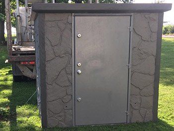 6x6 Decorative Concrete Safe Room, Gray