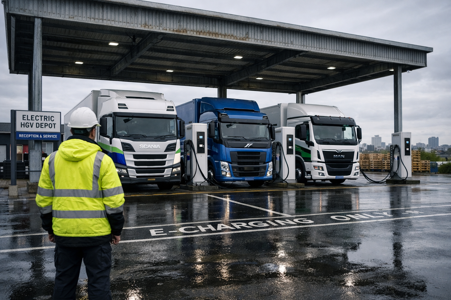 Three white cars are sitting next to each other on a white surface.