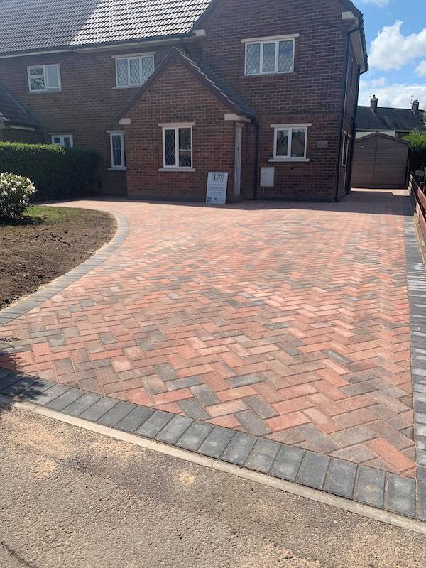 New driveway, Whitwick Coalville, Leicestershire