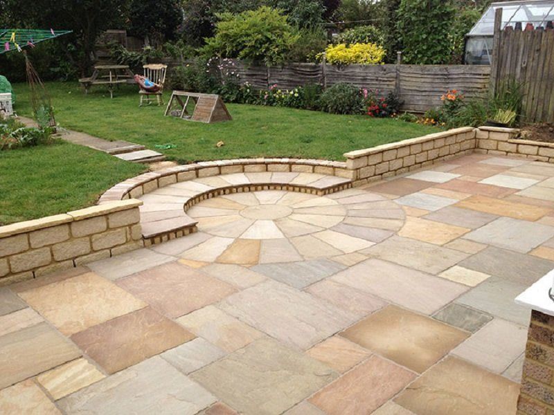 Sandstone patio in Nottingham by LJD Paving