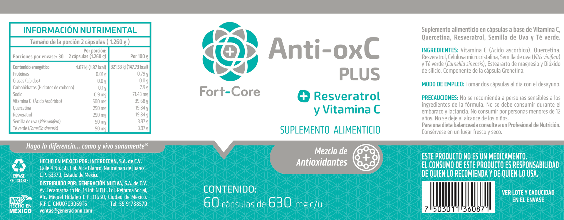 Anti oxC Plus Fort Core