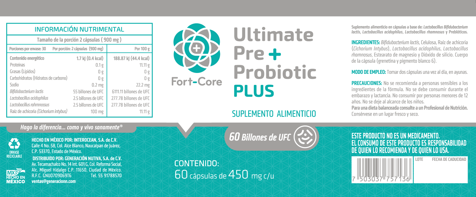 Ultimate Pre Probiotic Plus Fort Core