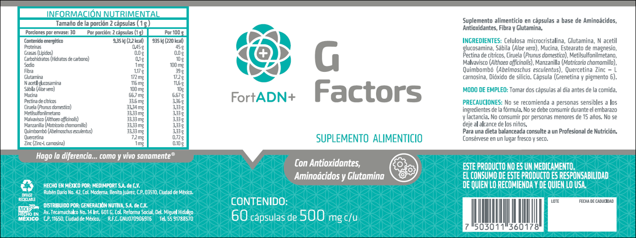 G Factors Fort ADN