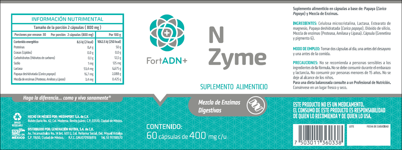 N Zyme Fort ADN