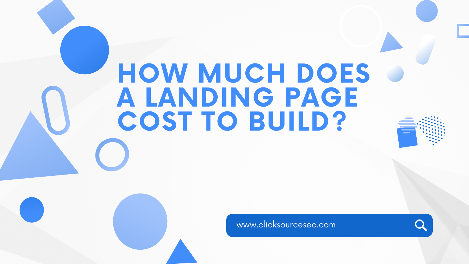 Cost of building a landing page photo