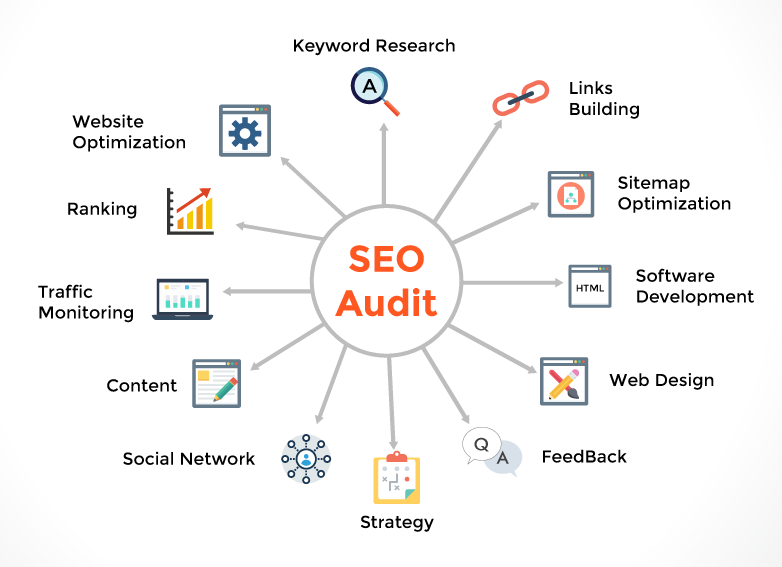 showing all the details of an seo audit
