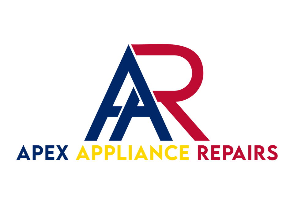 A logo for apex appliance repairs is shown on a white background.
