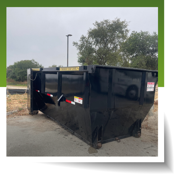 An image of black dumpster