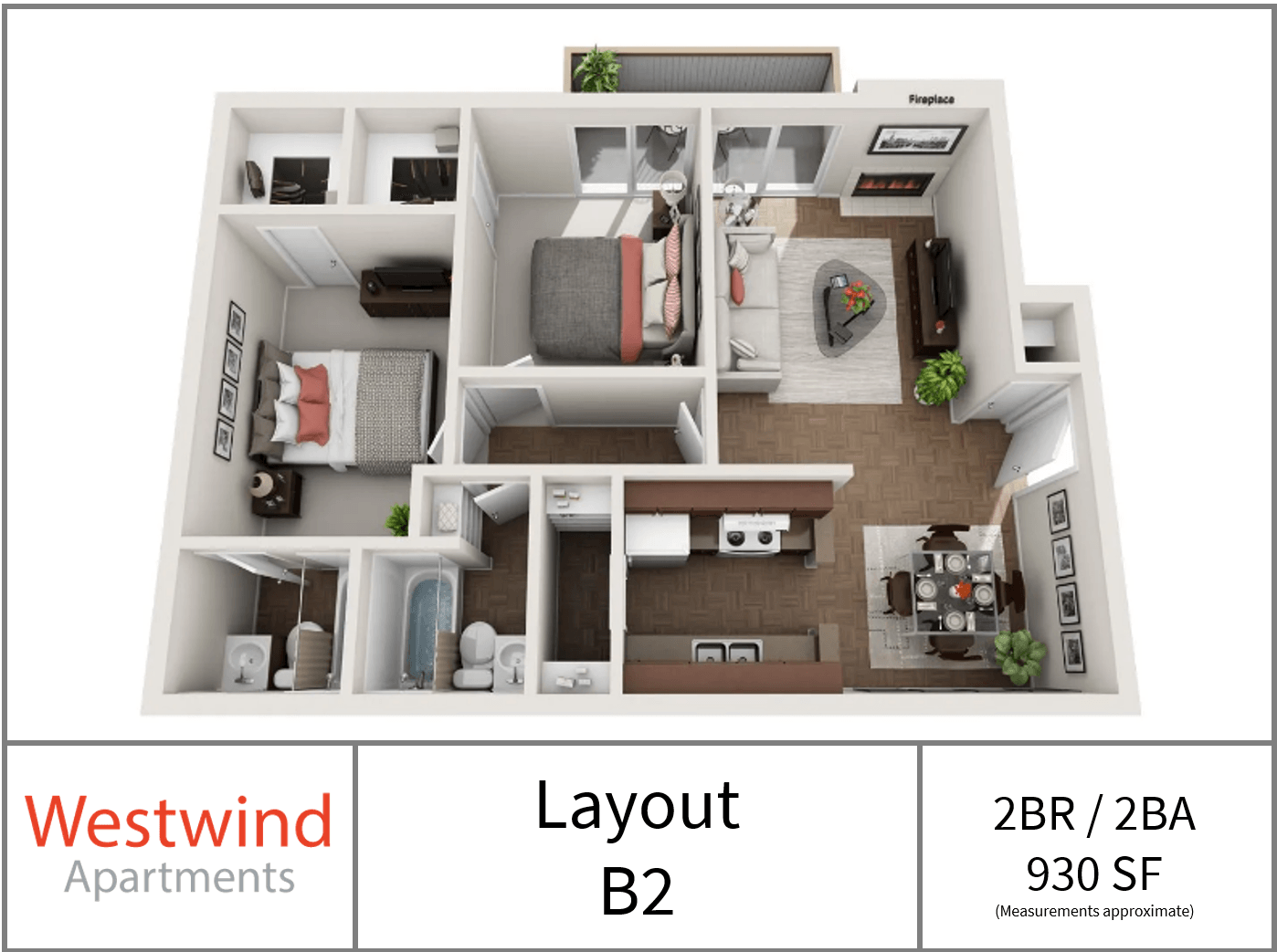 West Wind 2 Bed/2 Bath