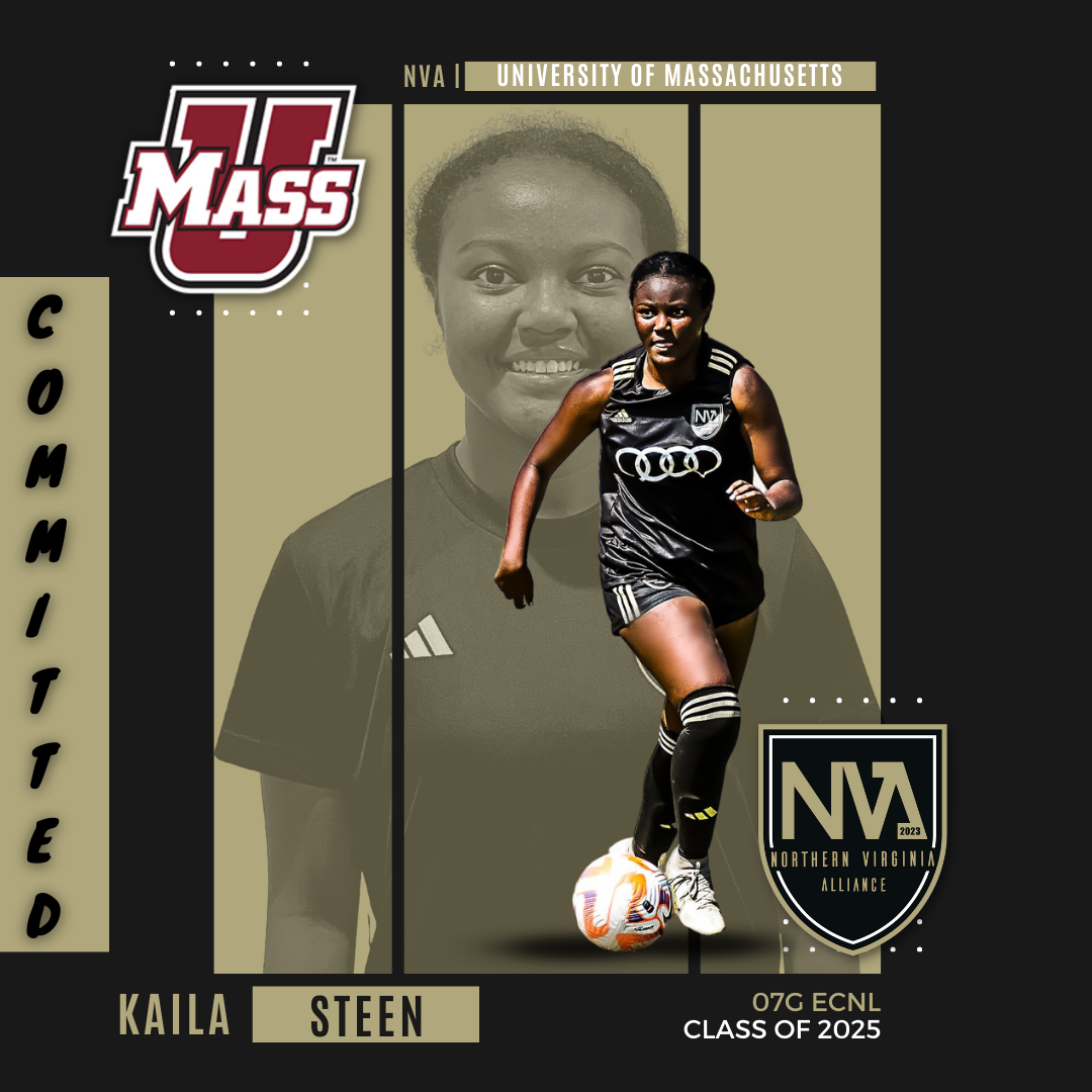 A poster for a female soccer player named Kaila Steen