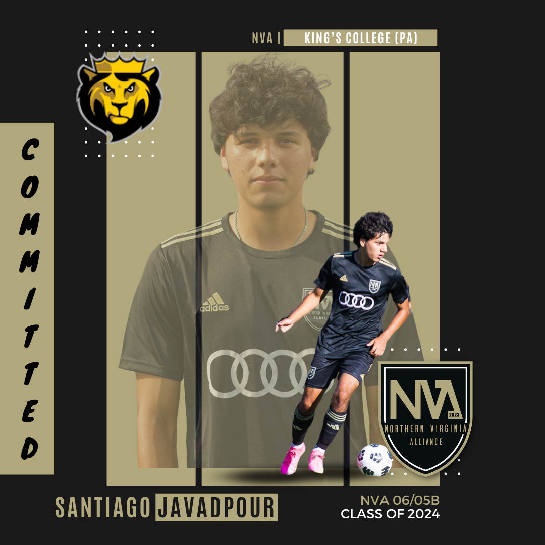 A poster of a soccer player named Santiago Javadpour