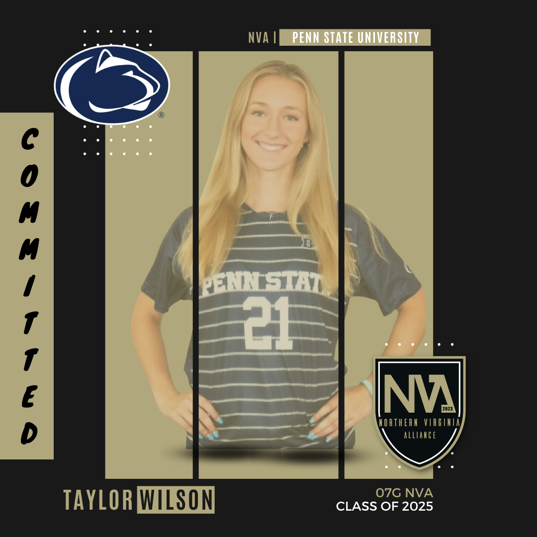 A poster for a female soccer player named Taylor Wison