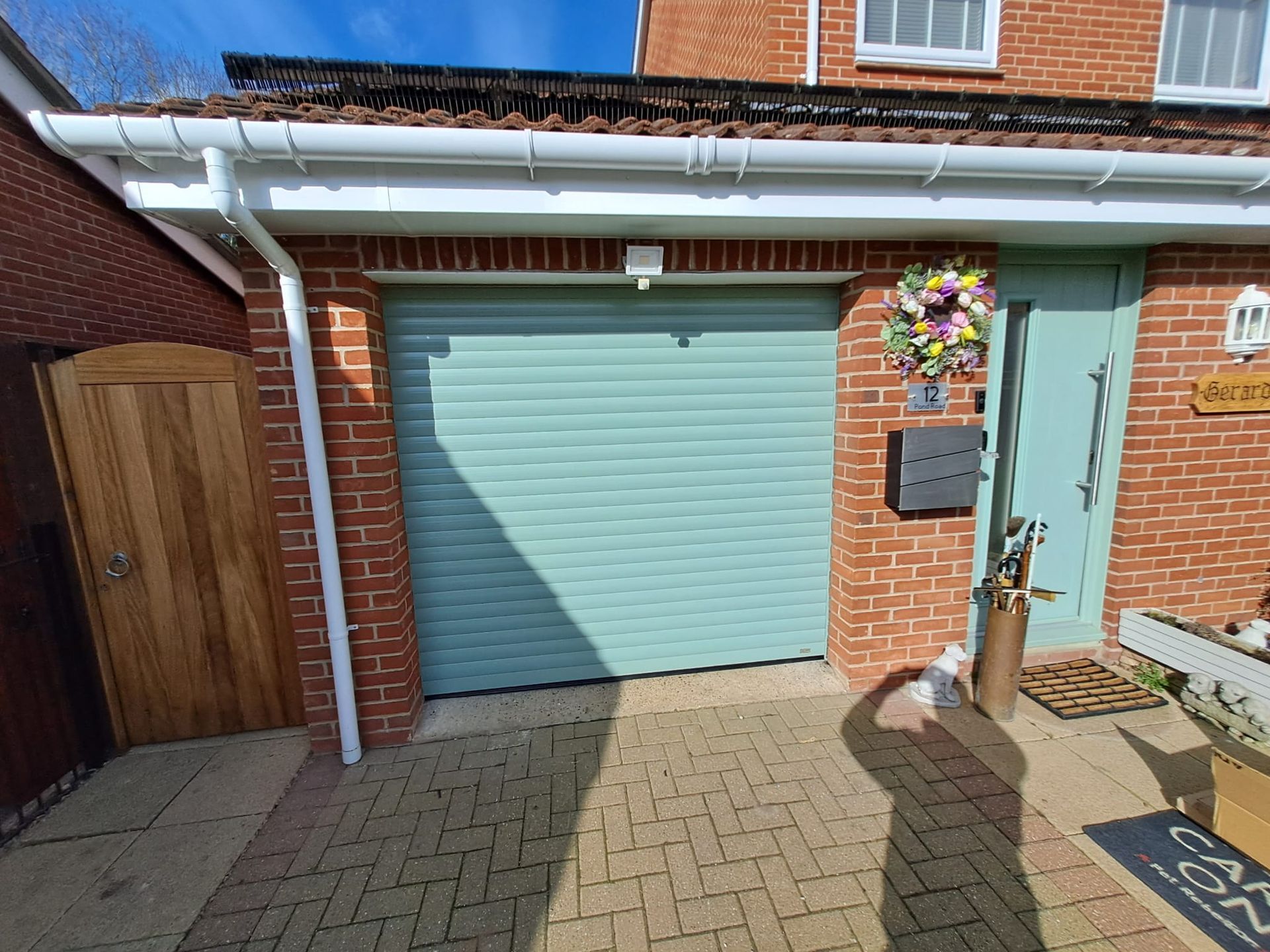 Sage Green Roller Pro77 Garage Door