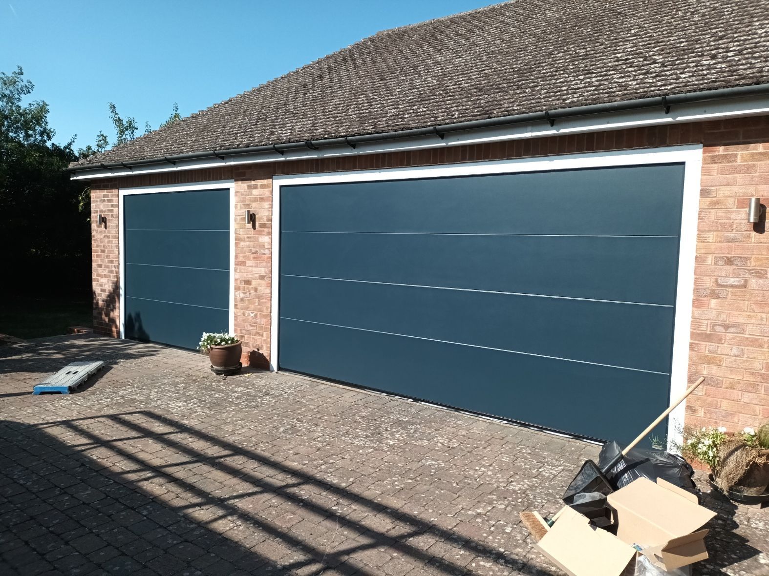 large sectional garage door
