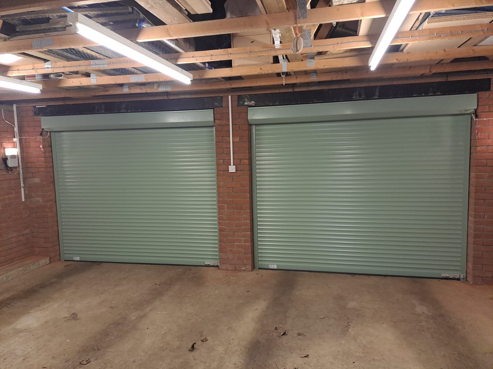 Double Roller Garage Door inside view