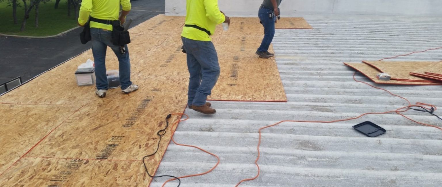 Men Working on Roof Replacement — San Antonio, TX — Alexander’s Roofing