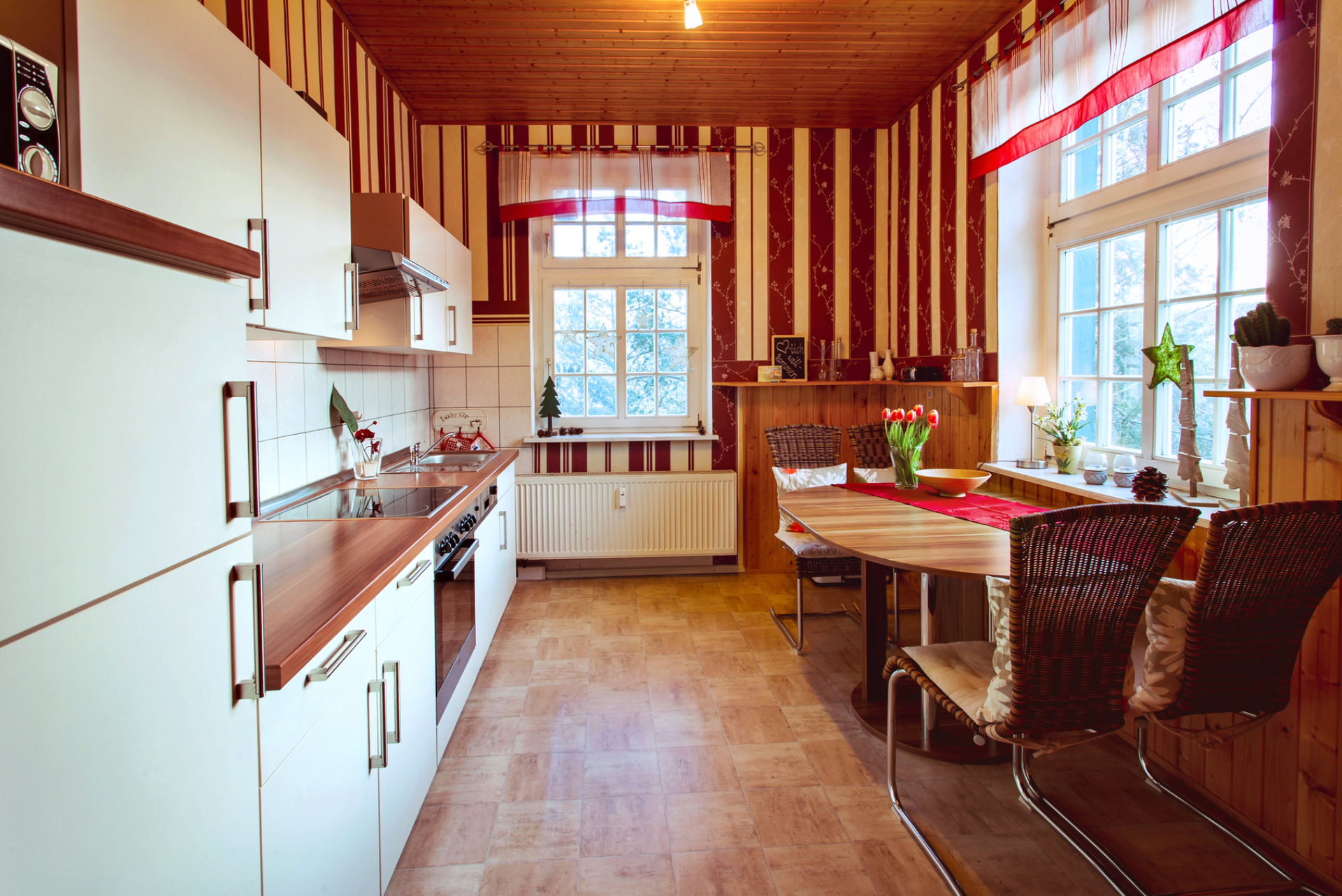 Fewo Hoff Wohnung 2  - Wohnküche