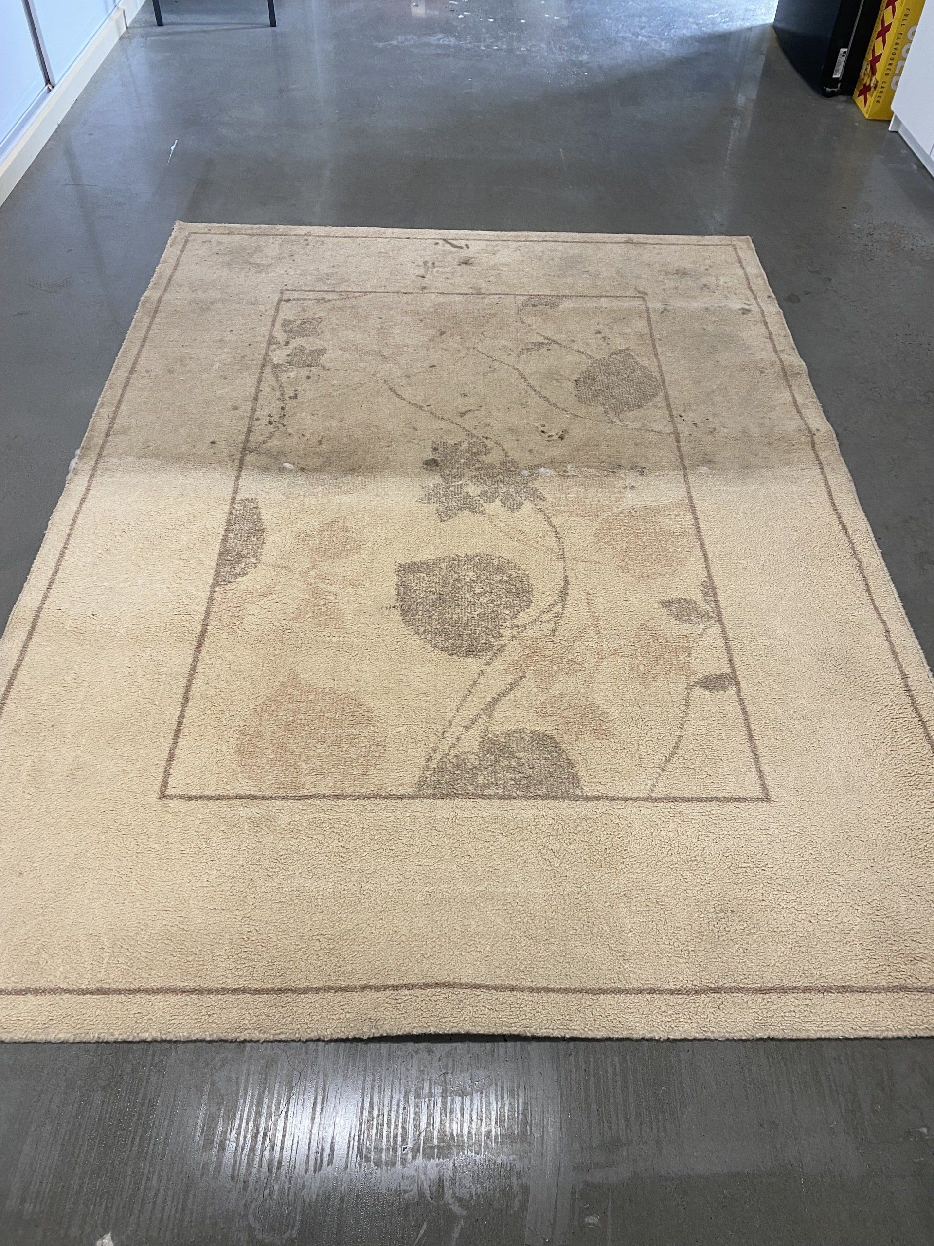 Dirty Rug for Cleaning Process