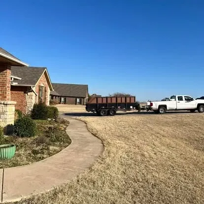 Mulch delivery service for residence
