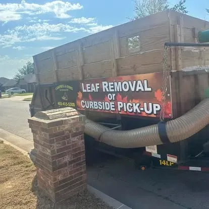 Leaf removal in Norman, OK