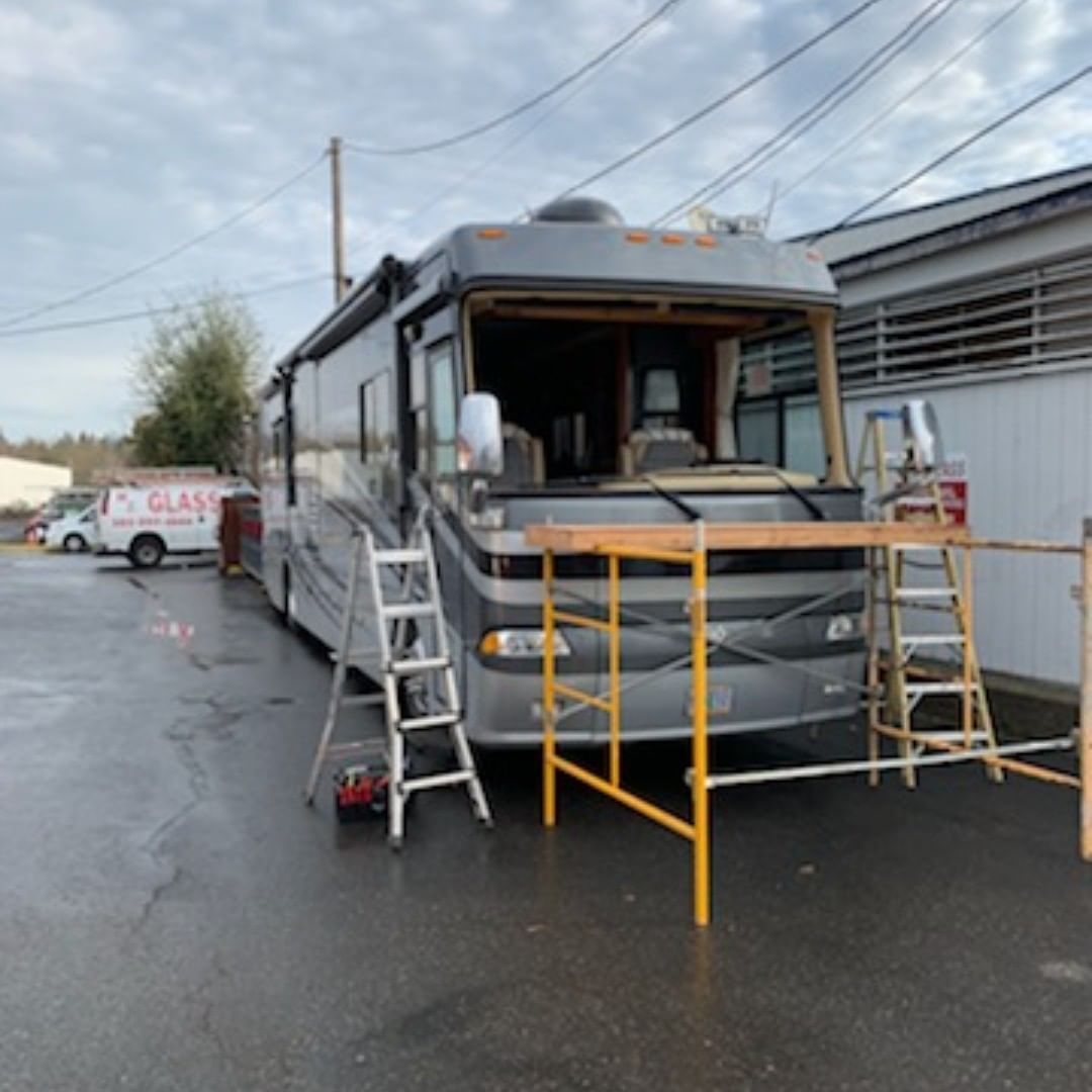 Bus Without Windshield — Seattle, WA — MS Glass Outlet