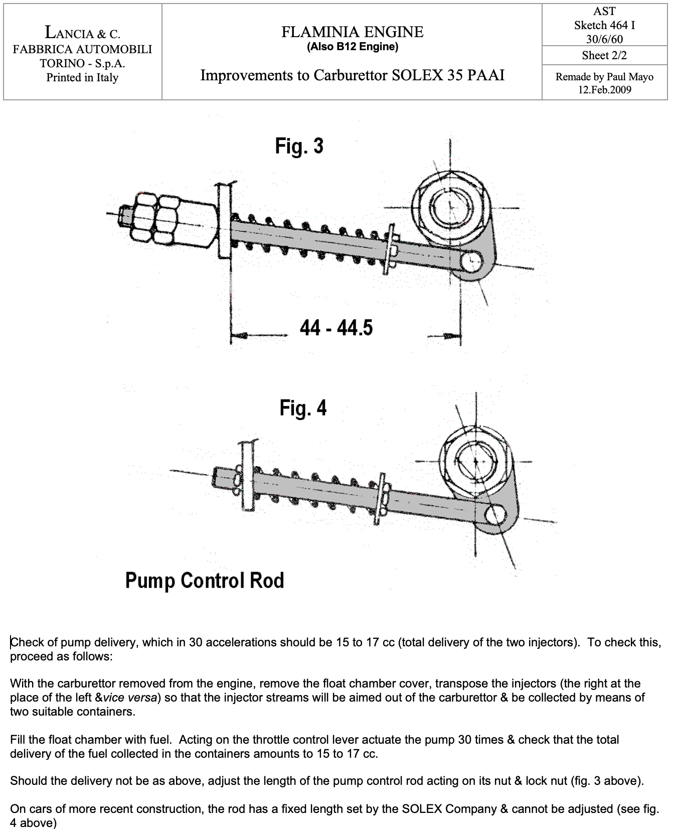 A black and white drawing of a pump control rod.