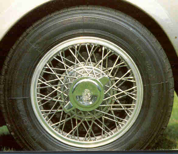 A black and white drawing of a wheel with a brake system.