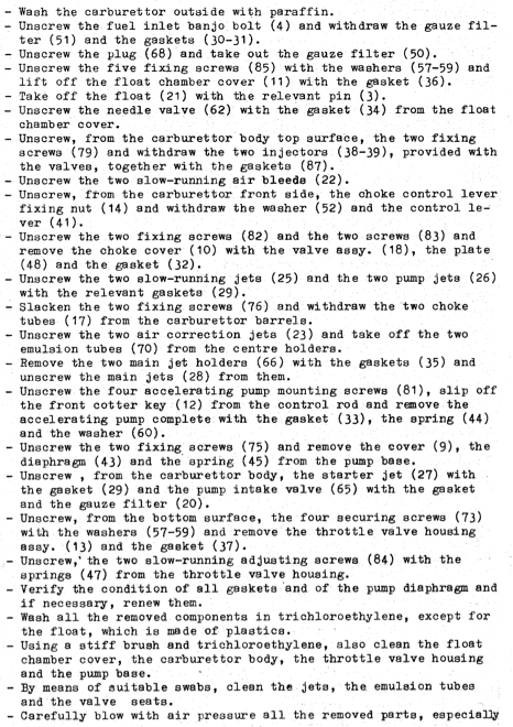 A piece of paper with a lot of text on it