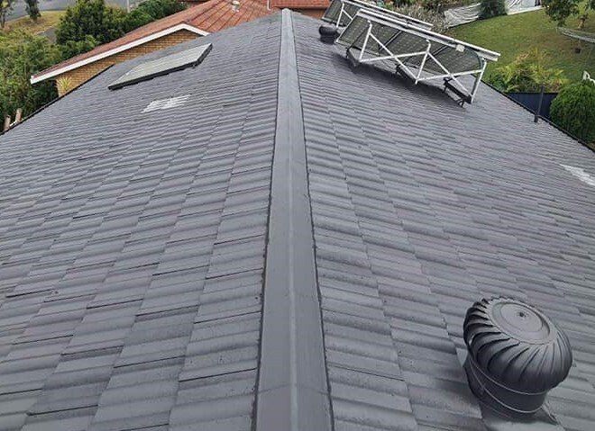 After cleaning of Roof