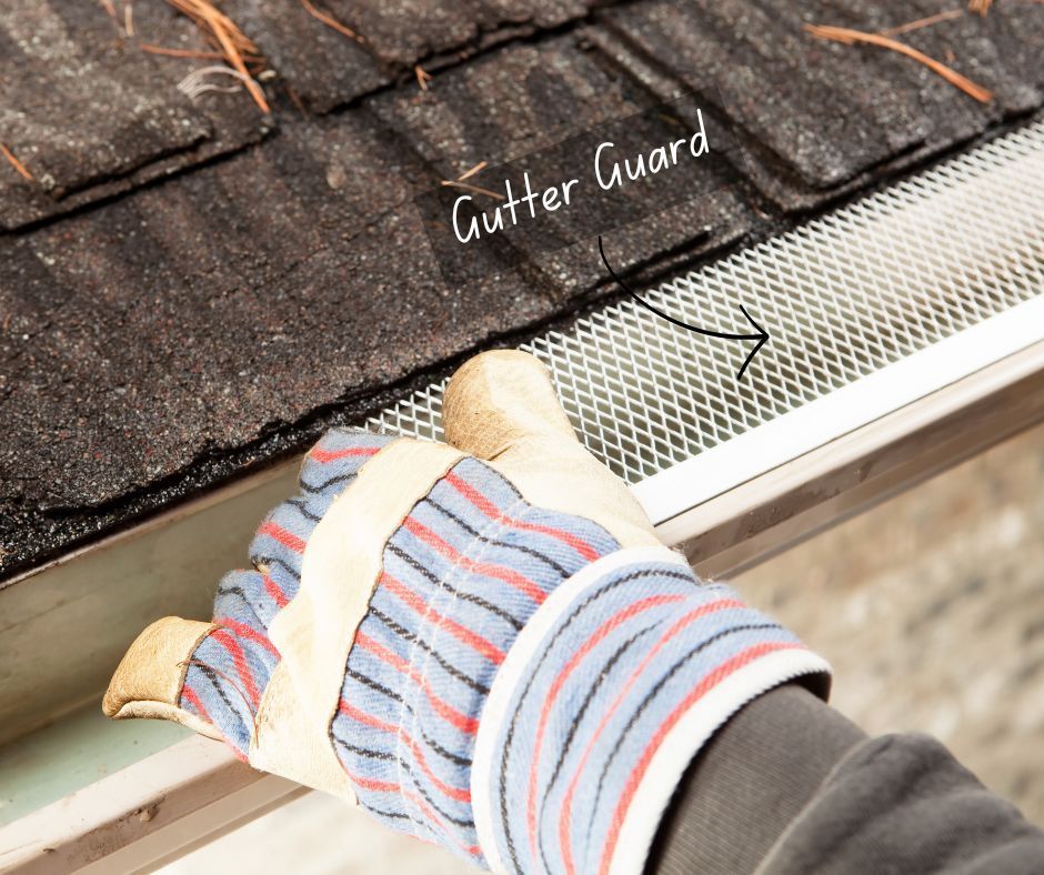 An example of a gutter guard