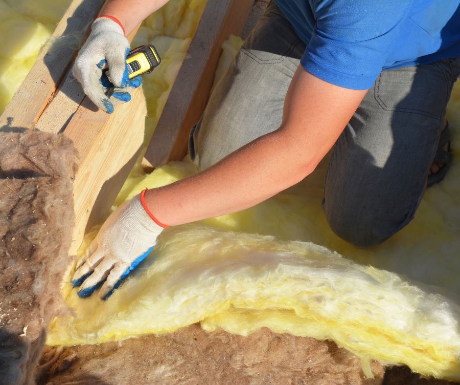 Installation of roof insulation