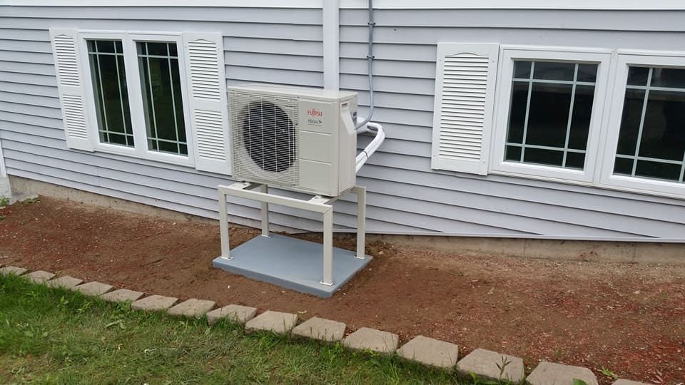Heating and air conditioning inverter used to heat and cool condos