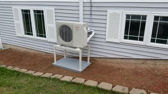 Heating and air conditioning inverter used to heat and cool condos
