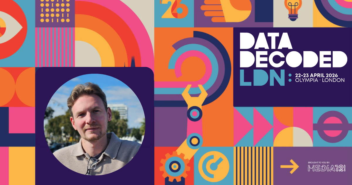 data decoded 2026 marketing with a photo of Nick Deveney