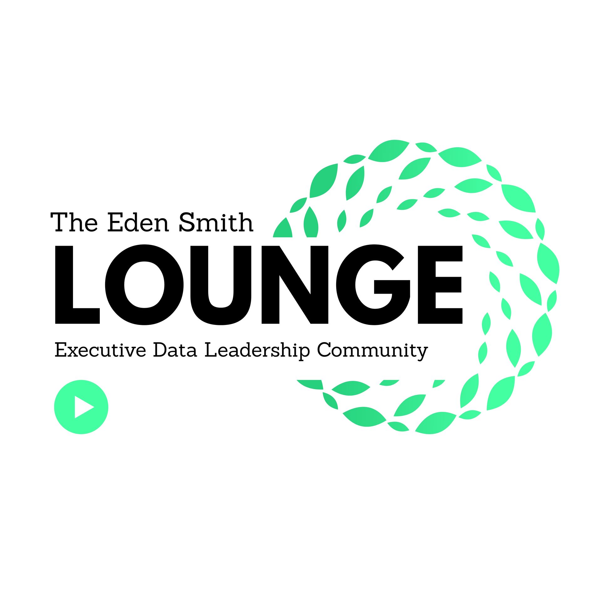 The Eden Smith Lounge logo with green laurel wreath and play button icon