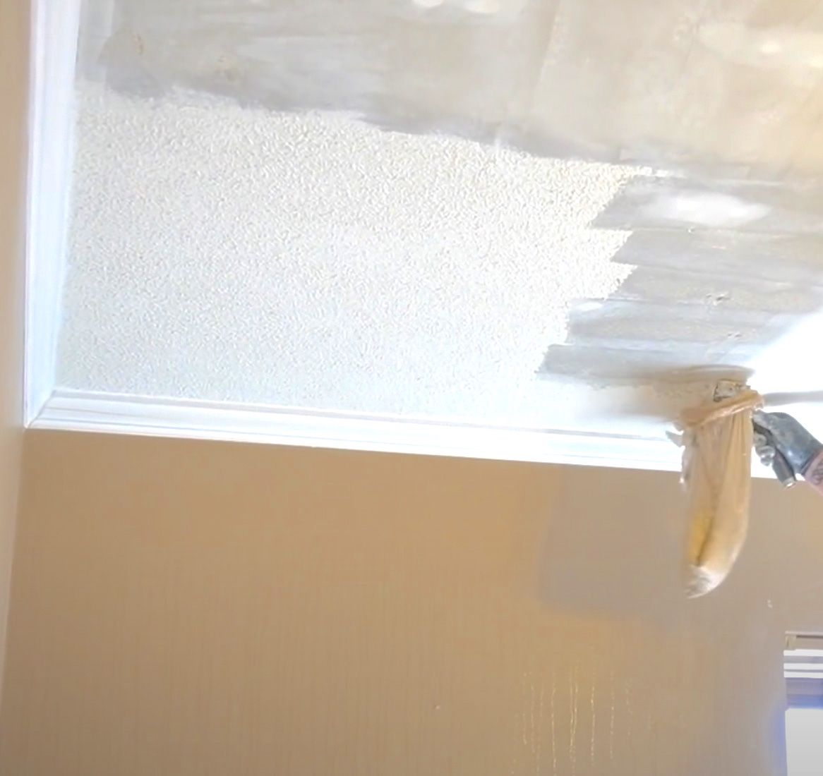 Picturing popcorn ceiling removal that we specialize in