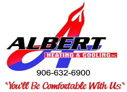Albert Heating and Cooling Logo - BadBrush Design