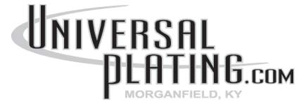 Universal Plating Logo - BadBrush Design