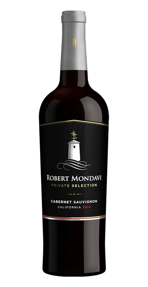 A bottle of Robert Mondavi wine