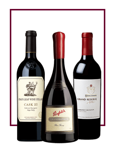 Stag's Leap, Penfolds and Grand Reserve wine